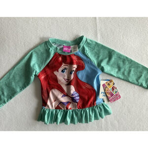 Disney Princess Ariel Shirt The Little Mermaid Size 3T - UPF 50+